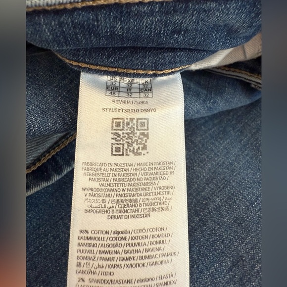 VTG Guess Brit Rocker Slim Tapered Jeans, Size: 32 - Picture 4 of 6